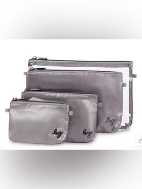 lug Tackle Organizer Pouch 4pcs set in Silver